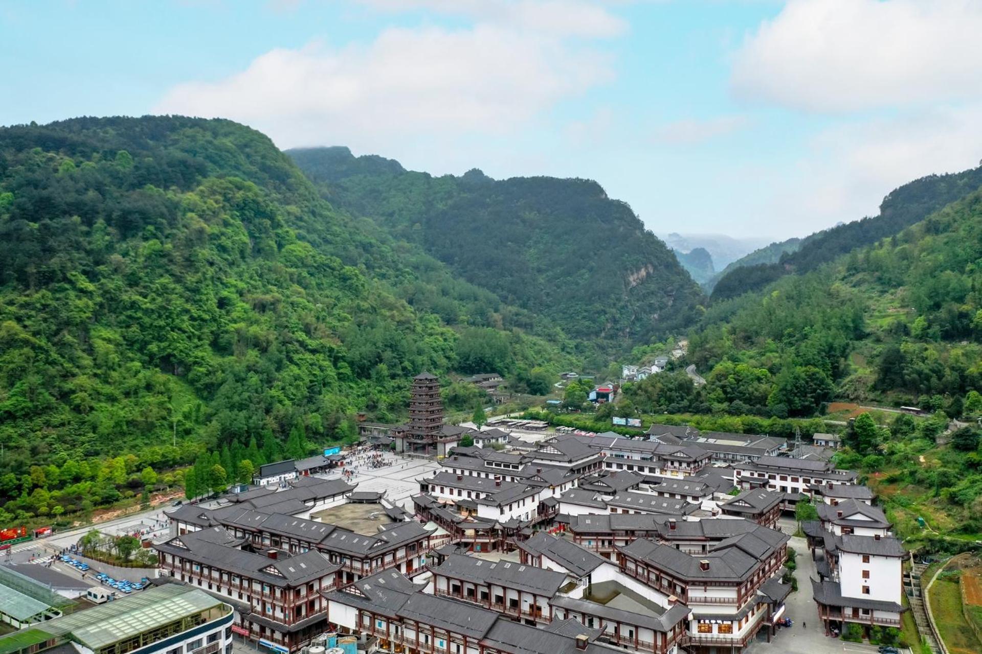 Mountain View Guesthouse Zhangjiajie Exterior foto